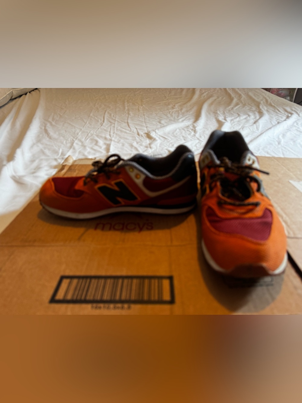 New Balance Orange and Red Sneakers